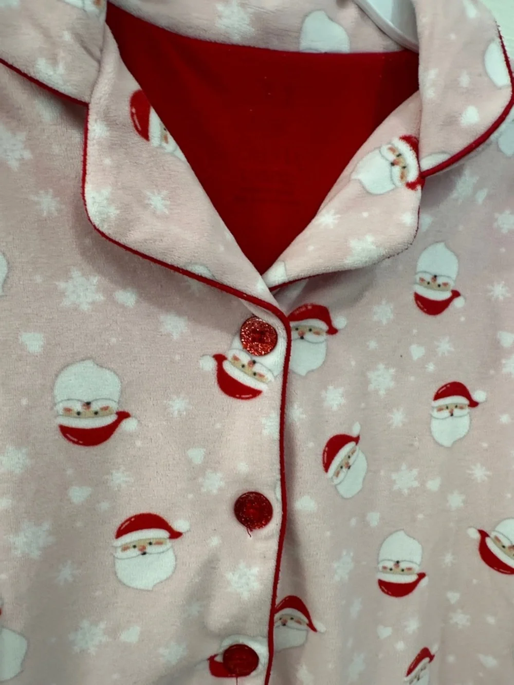 Max & Olivia Girls Kids Santa Pajamas Size 10/12